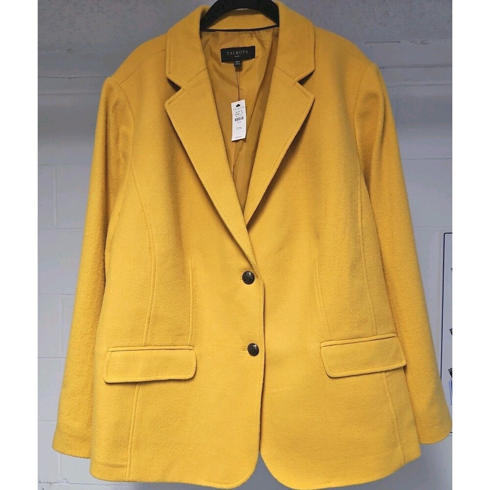 Talbots Marigold Wool Blend Career Casual Traveling Blazer Jacket NWT